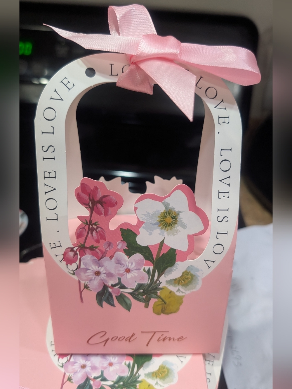 50 Wedding/Bridal Shower Favor Boxes With Pretty Pink Ribbon